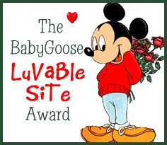 BabyGoose's Lovable Site  Award