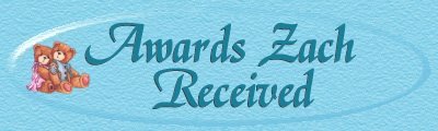 Zach's Awards Received Banner